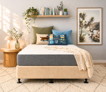 Best mattress in Australia 2026 — Naptime 2.0 Dual Flip in a styled Australian bedroom