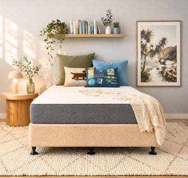 Best mattress in Australia 2026 — Naptime 2.0 Dual Flip in a styled Australian bedroom