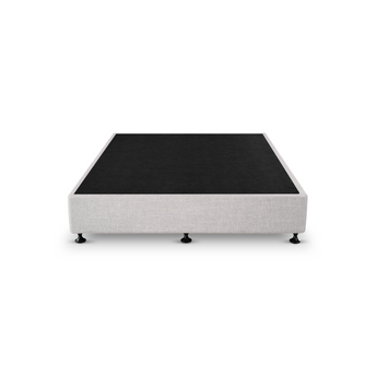Light grey bed base on a white background 