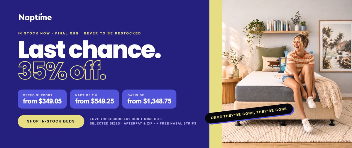 Last chance. 35% off end of range mattresses, in stock now and never to be restocked
