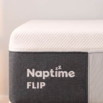 Close up detail of the Naptime Flip mattress